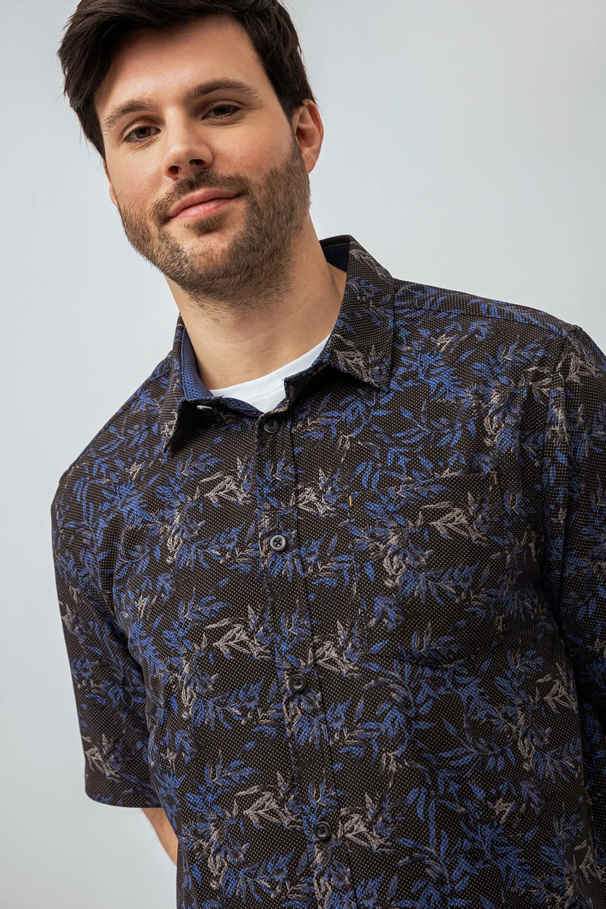 La chemise imprimée feuilles - Image 2