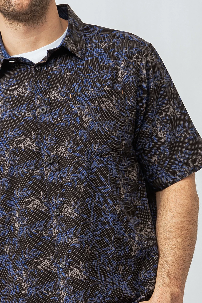 La chemise imprimée feuilles - Image 3