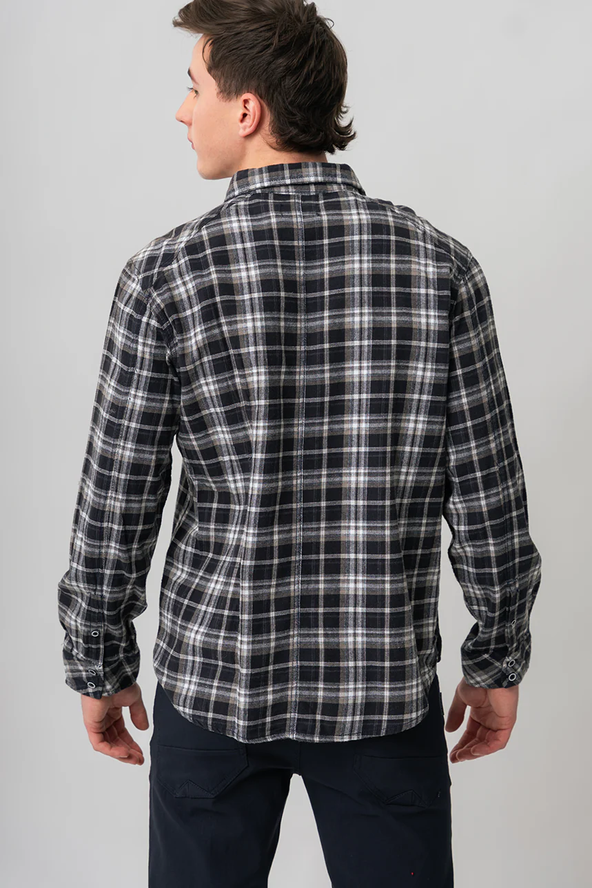 La chemise pur coton imprimé carreaux - Image 3