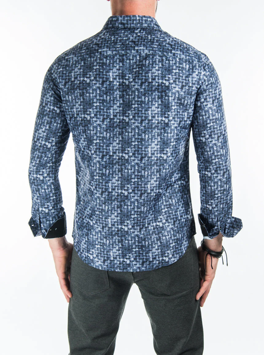 Chemise à carreaux à coupe droite - Image 3
