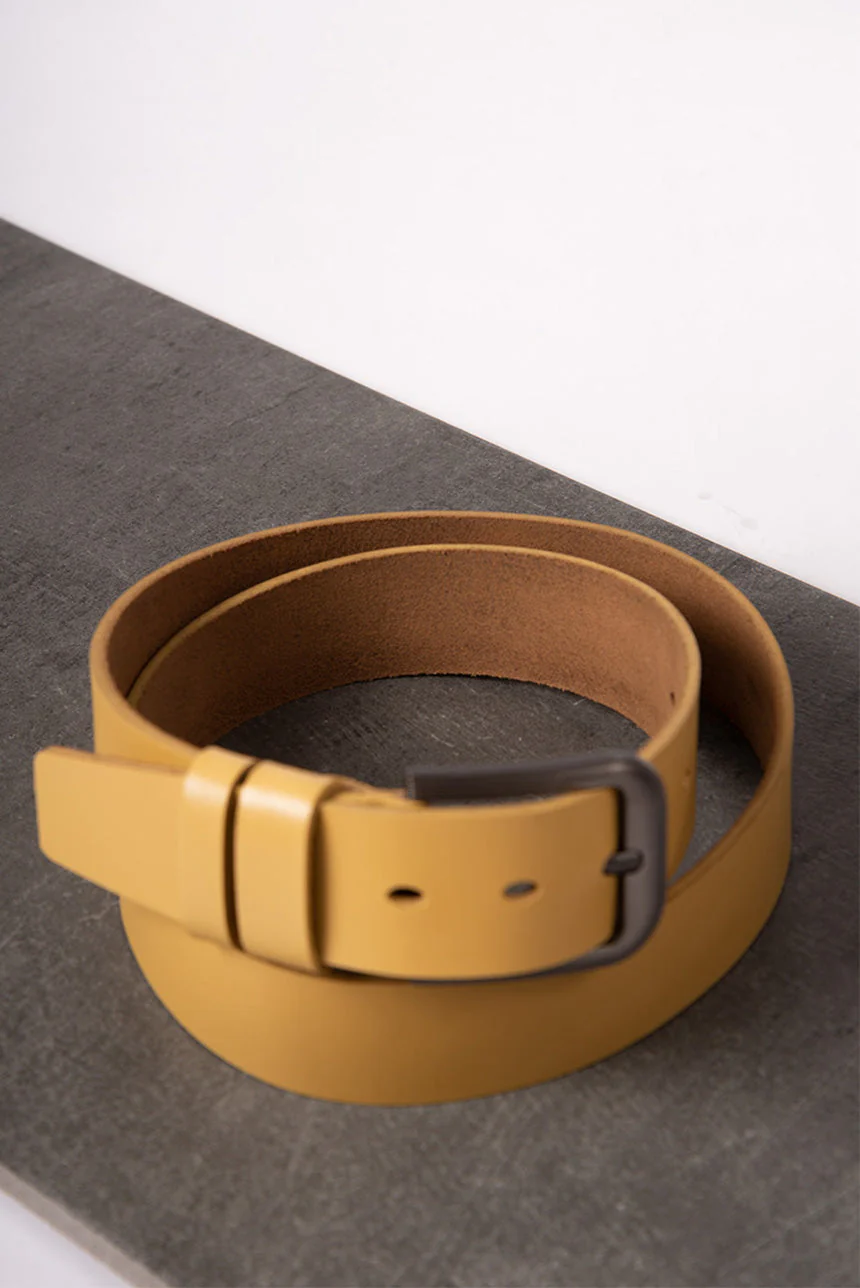 Ceinture en cuir boucle vintage | 2 couleurs - Image 2