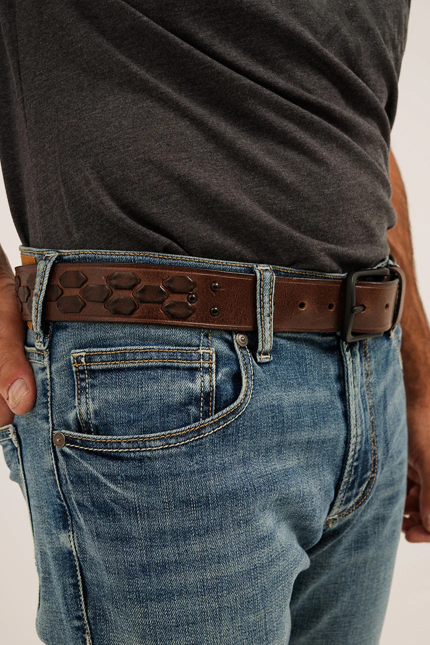 La ceinture avec tressage en cuir - Image 3