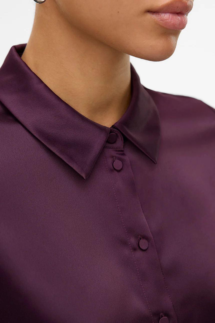 La chemise en satin avec boutons satinés - Image 3