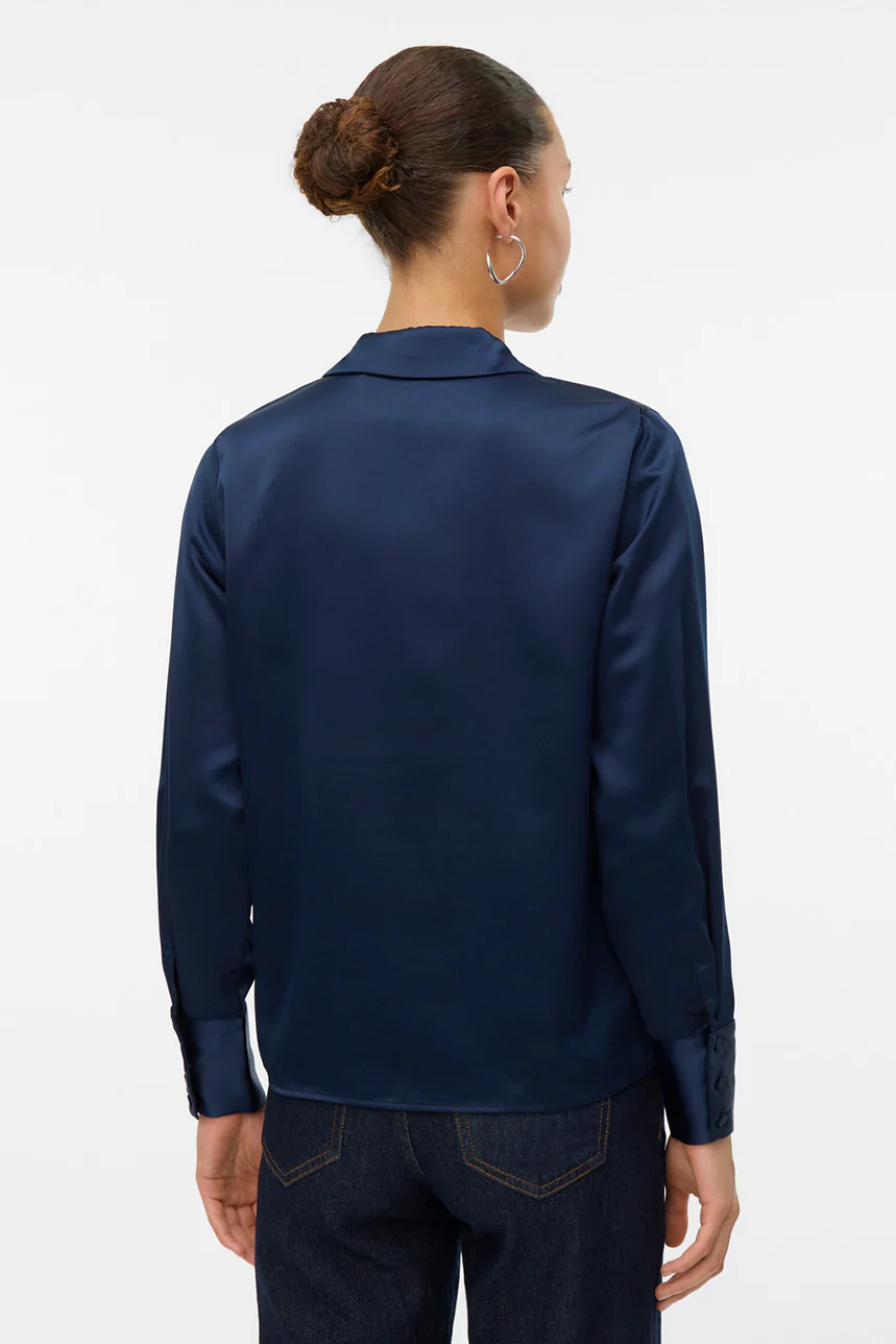 La chemise en satin avec boutons satinés - Image 7