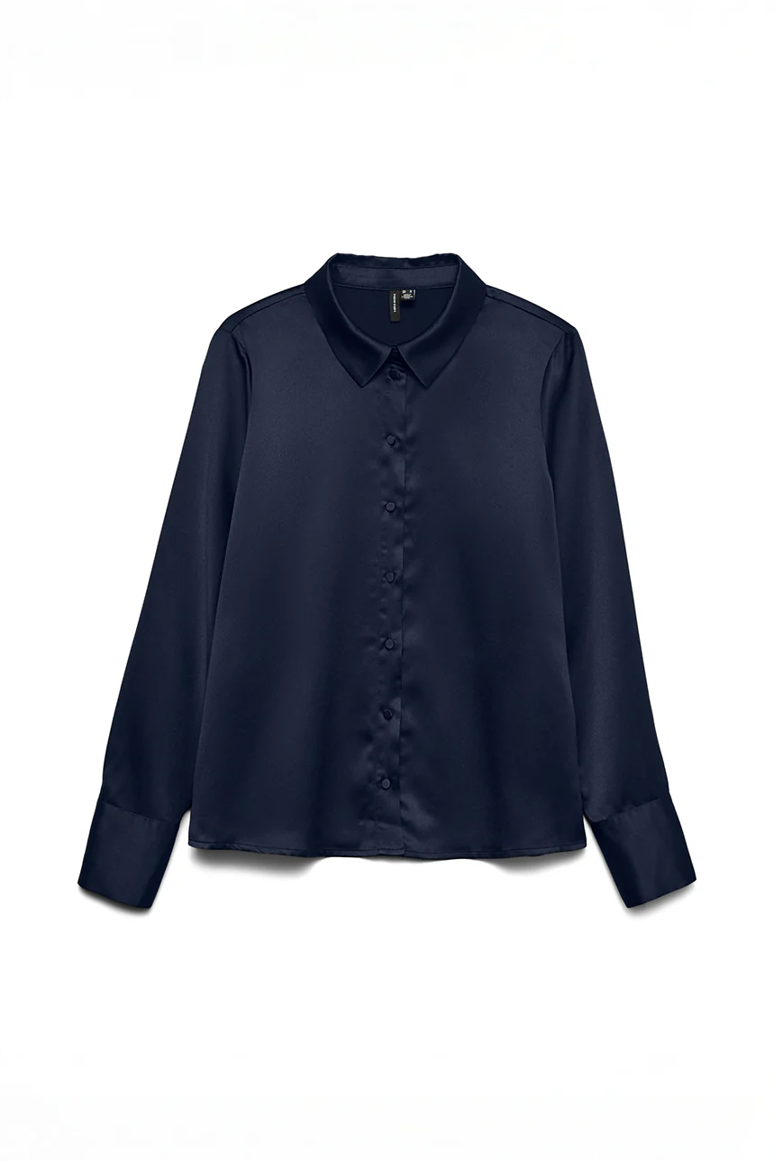 La chemise en satin avec boutons satinés - Image 8