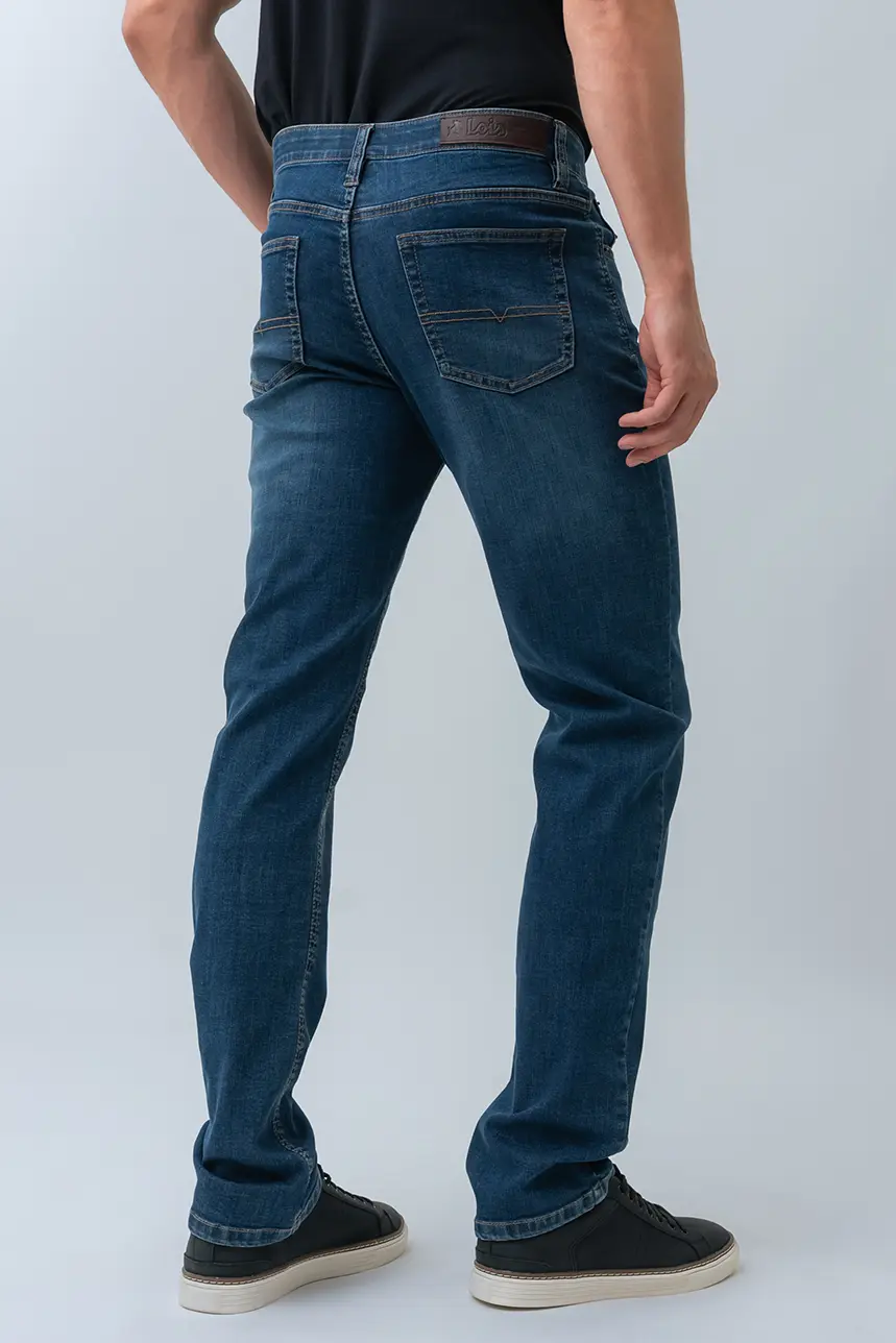 Jean étroit indigo Lois taille régulière | Modèle Brad Slim - Image 3