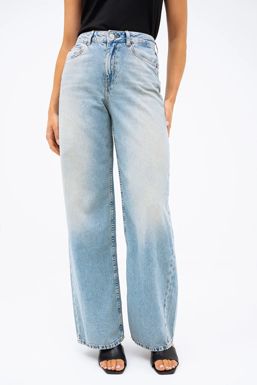 Le jeans large délavé par JJXX | Modèle Tokyo