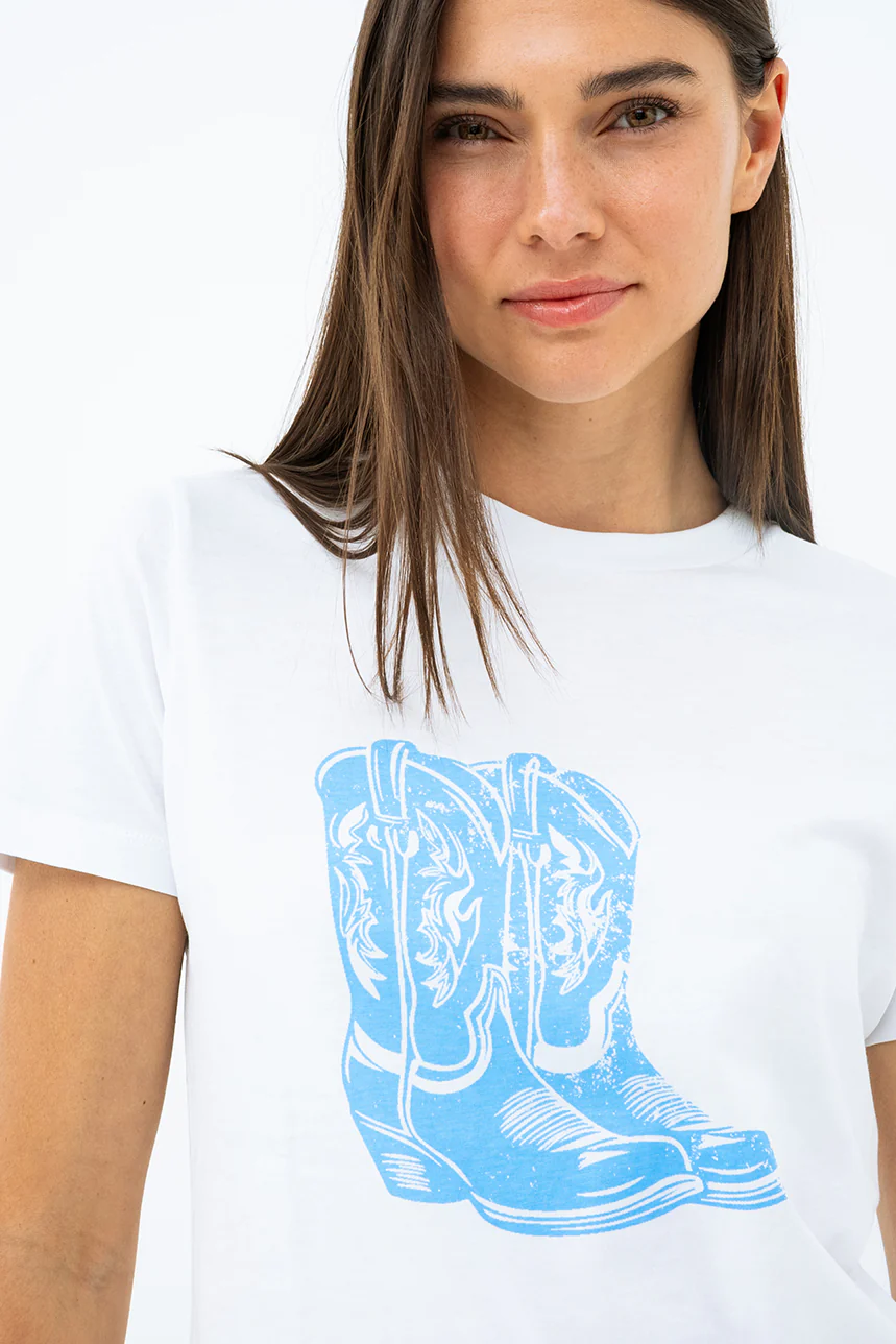 Le t-shirt imprimé bottes de cowboy - Image 2