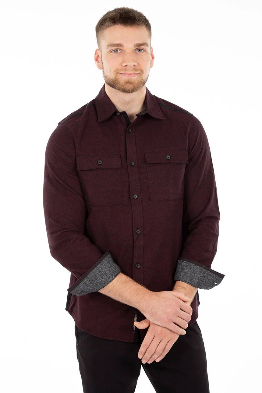 Chemise chinée ultra douce | Projek Raw | Modèle Jack | 2 couleurs - Image 3