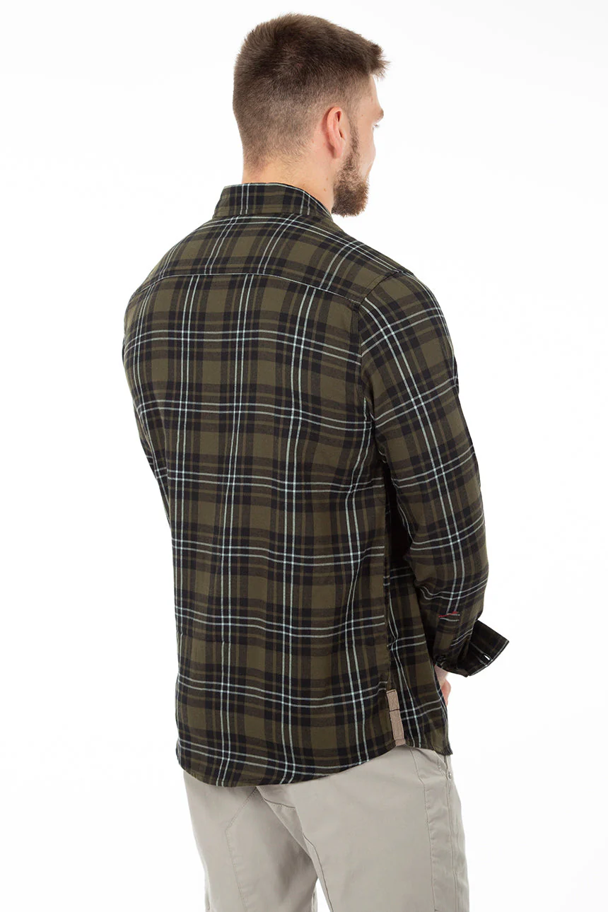 Chemise carreaux contrastants ultra douce | Projek Raw | Modèle Atheis - Image 2