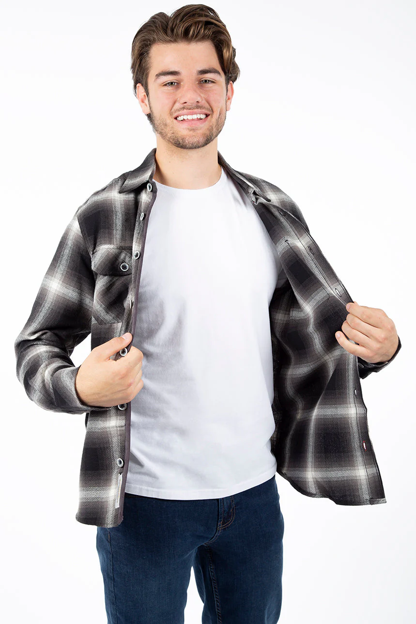 Chemise en flanelle à carreaux | Projek Raw | Modèle Lucian | 2 couleurs