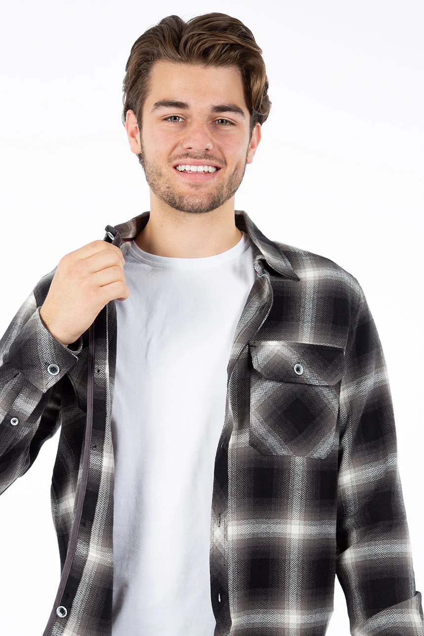 Chemise en flanelle à carreaux | Projek Raw | Modèle Lucian | 2 couleurs - Image 2