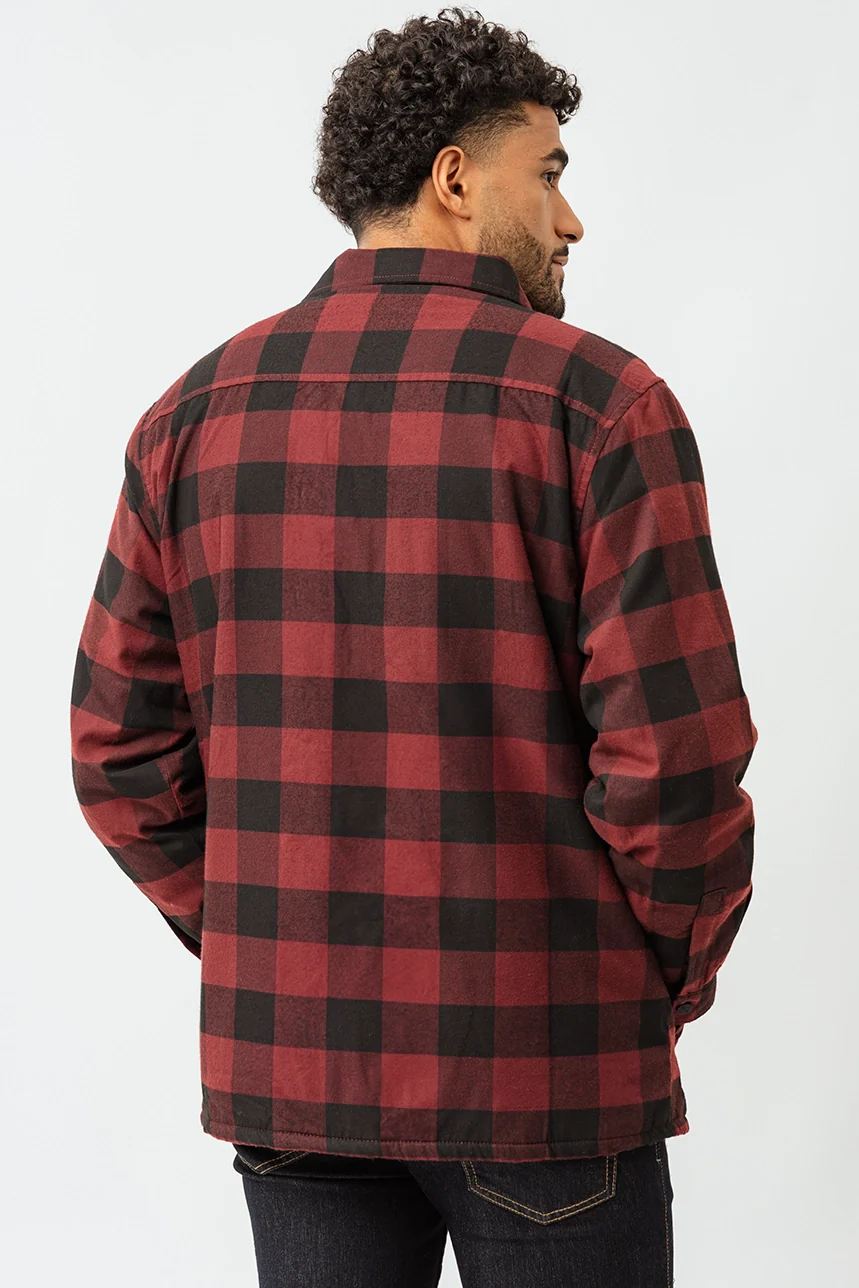 Le manteau carreauté doublé en sherpa - Image 5