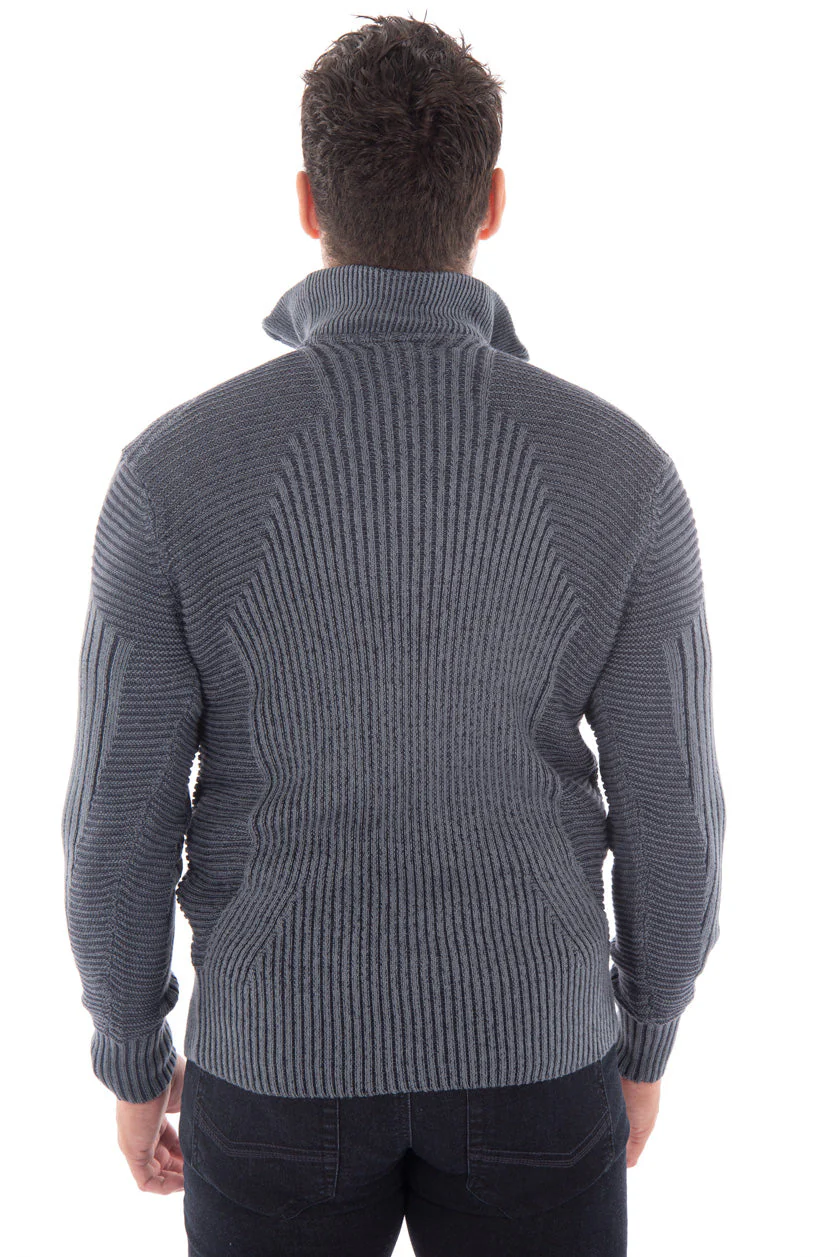 Chandail en tricot col montant demi-zip | 2 couleurs - Image 4