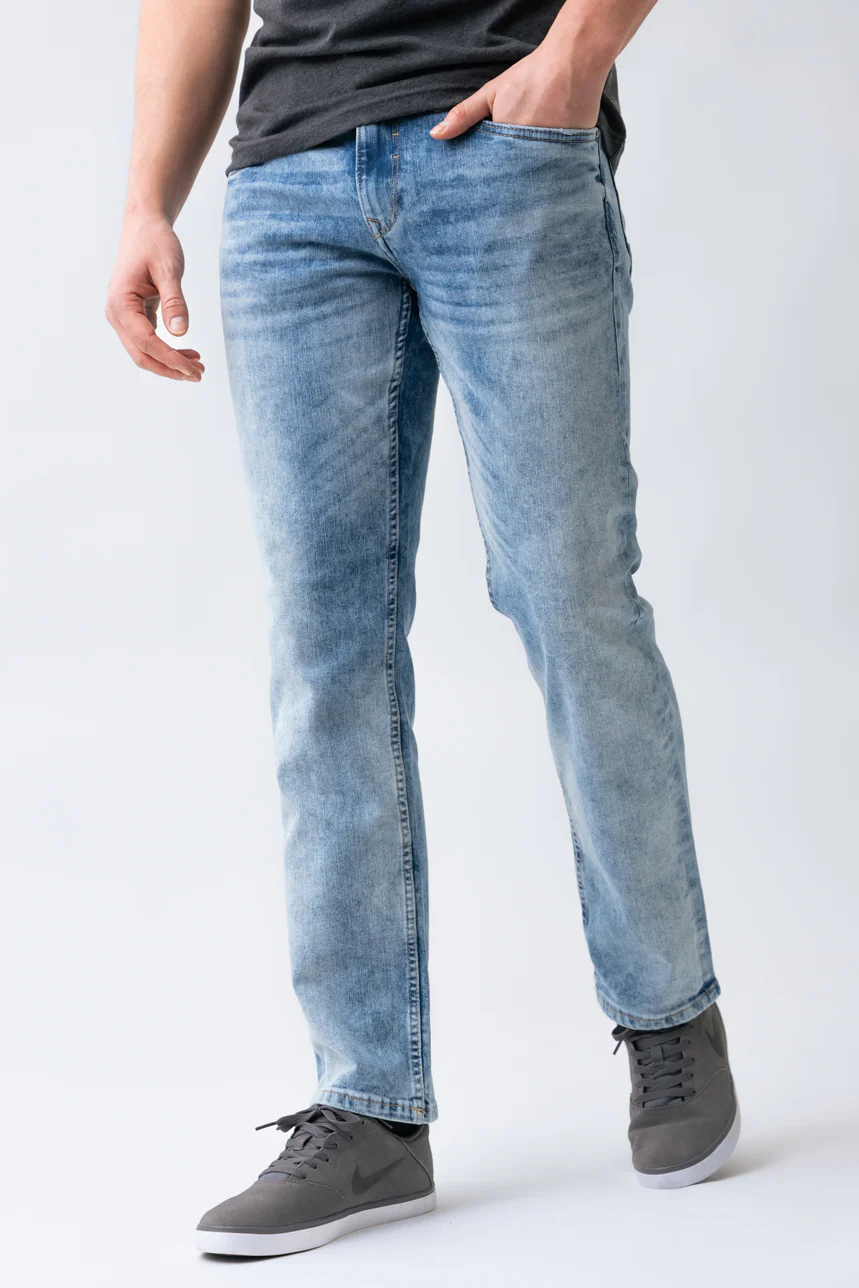 Le jeans étroit délavé | Modèle Nikko - Image 2