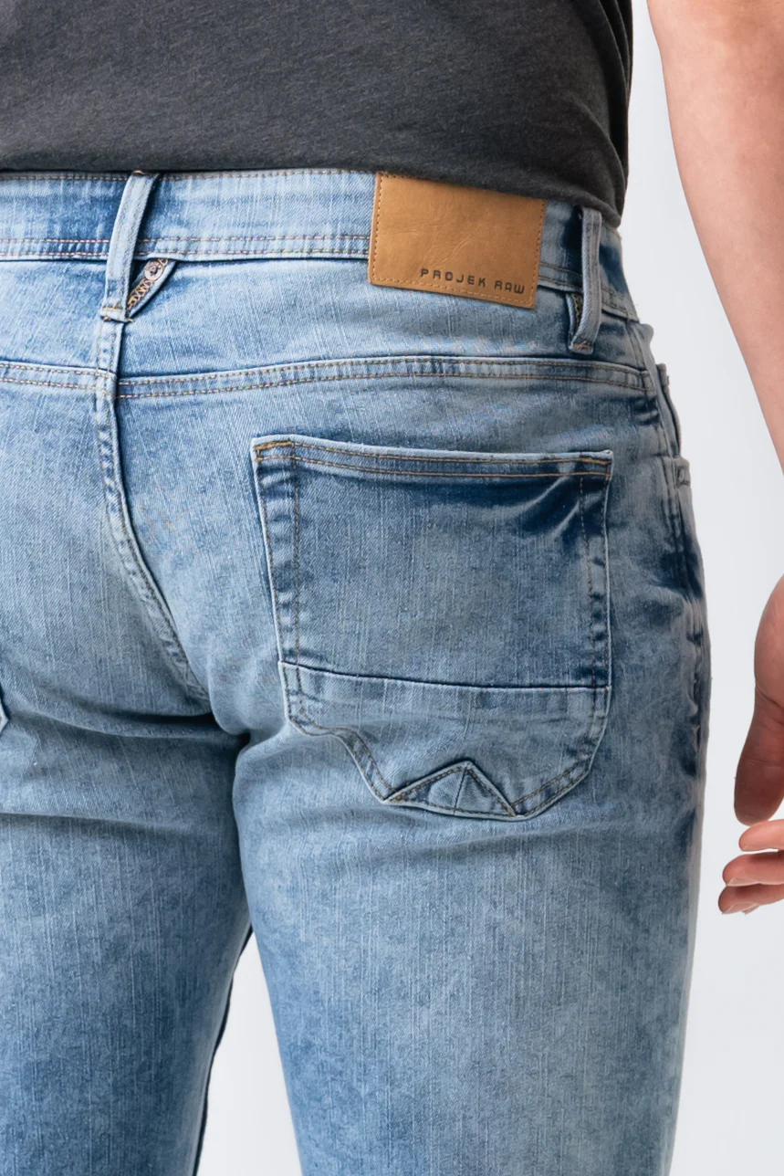 Le jeans étroit délavé | Modèle Nikko - Image 4
