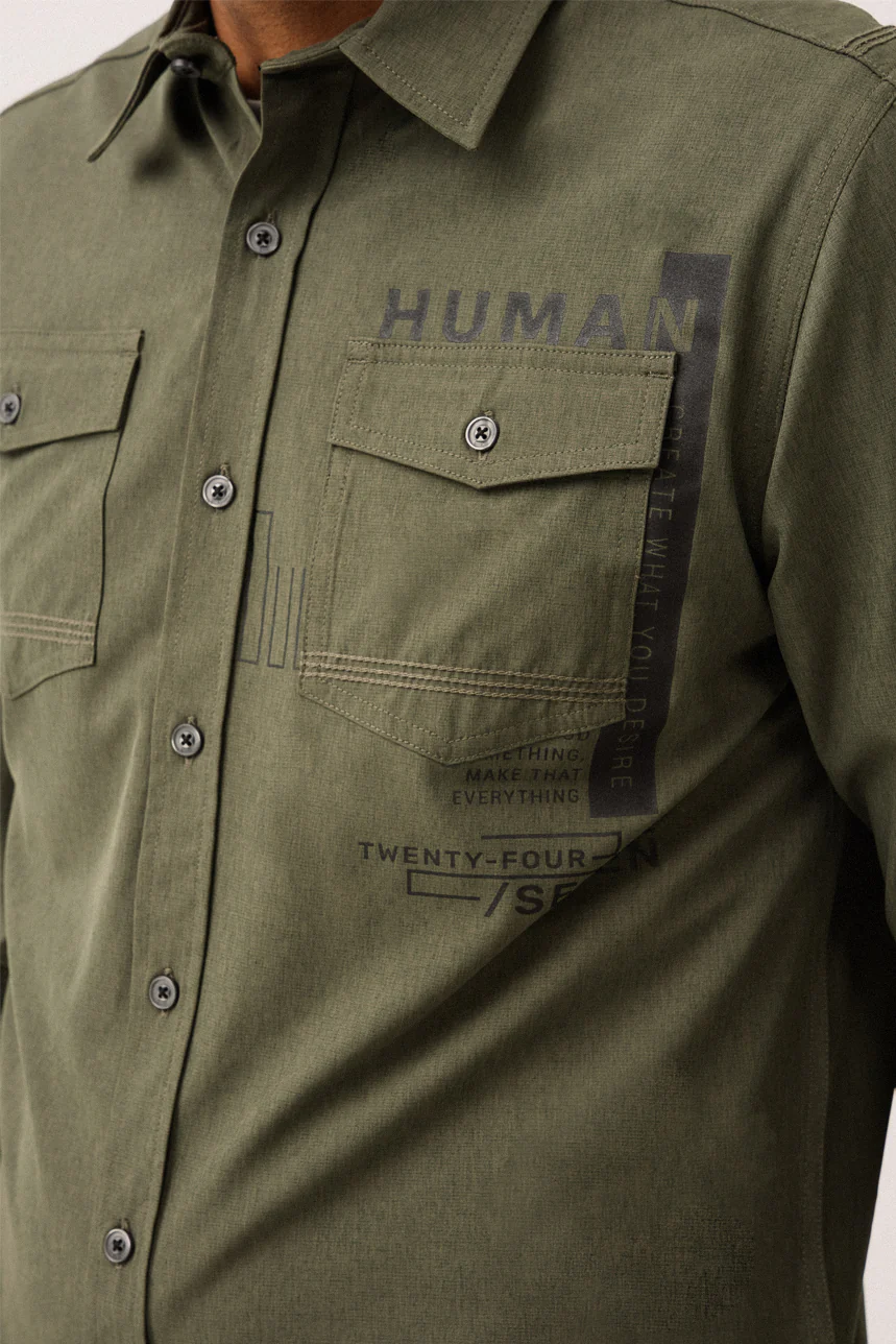 La chemise imprimée à l’avant à la poche gauche - Image 3
