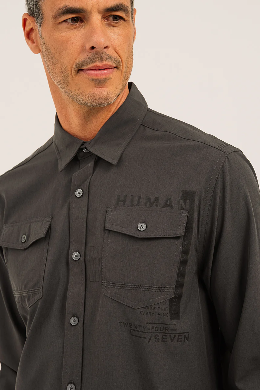 La chemise imprimée à l’avant à la poche gauche - Image 8