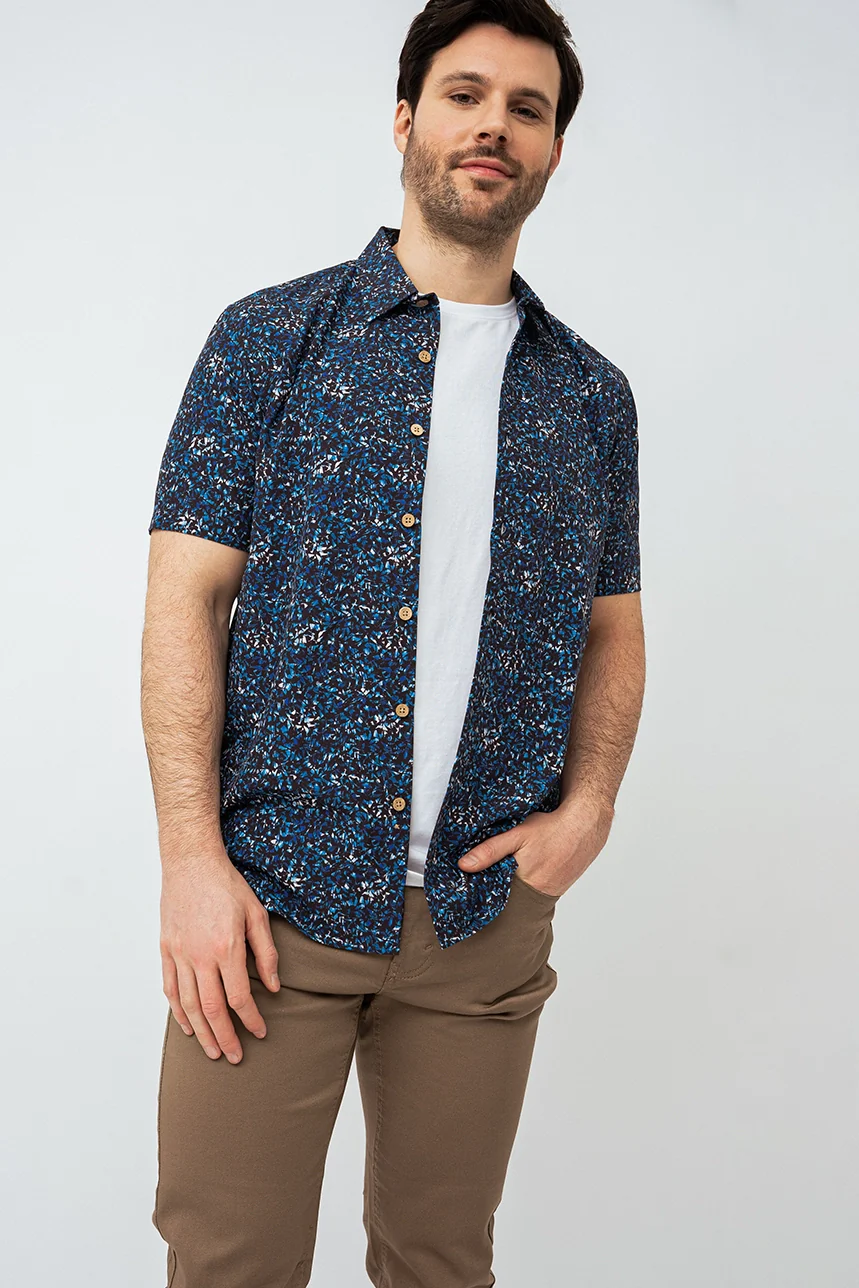 La chemise imprimée avec boutons effet bois - Image 3