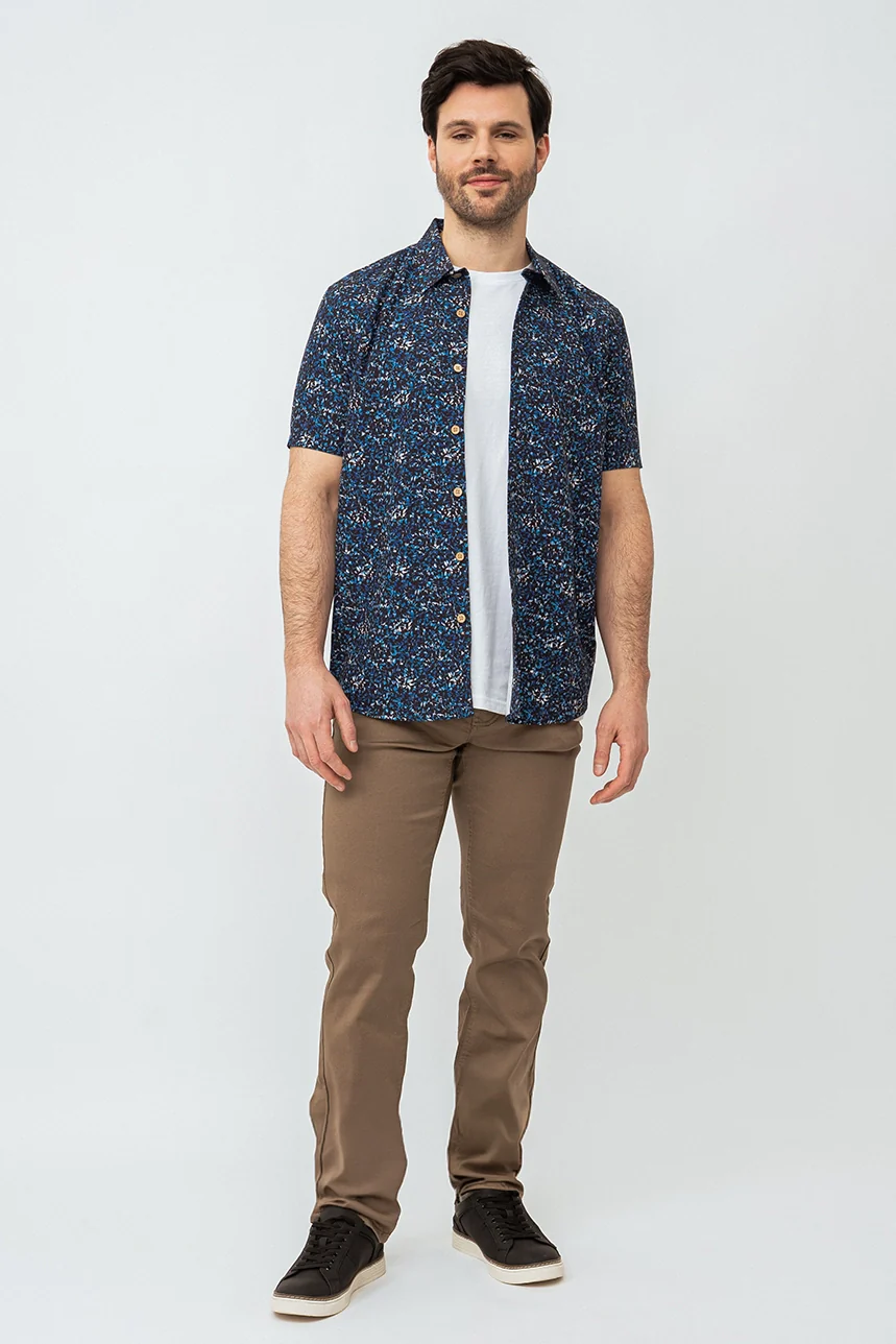 La chemise imprimée avec boutons effet bois - Image 5