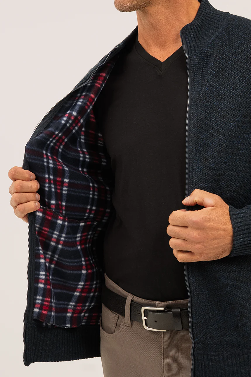 Le cardigan en tricot doublé en flanelle - Image 3