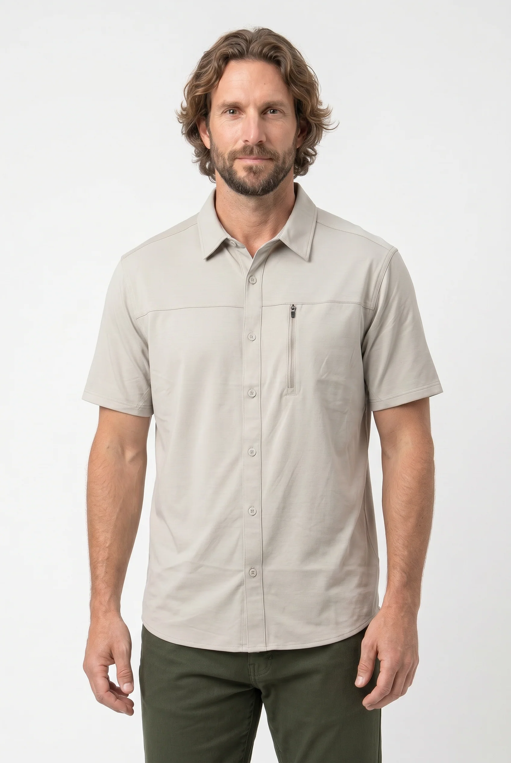 Chemise manches courtes fluide