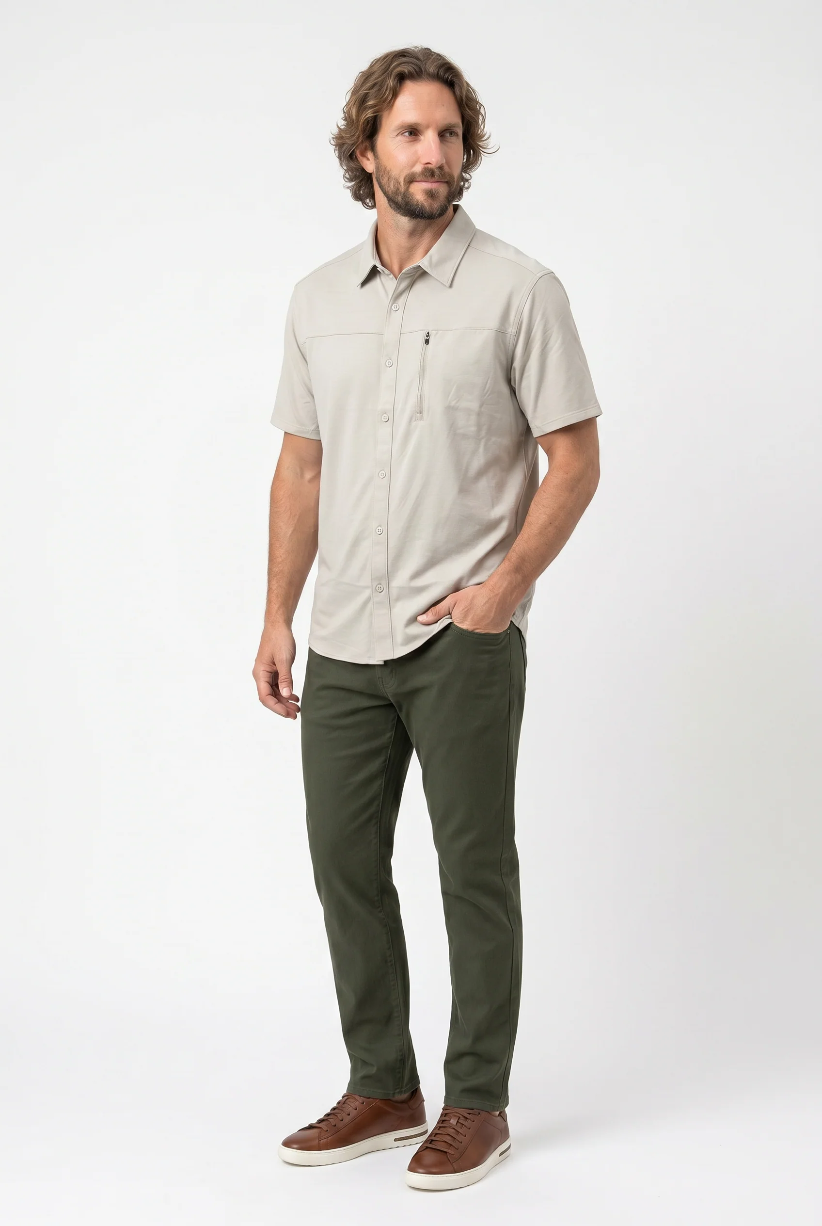 Chemise manches courtes fluide - Image 2