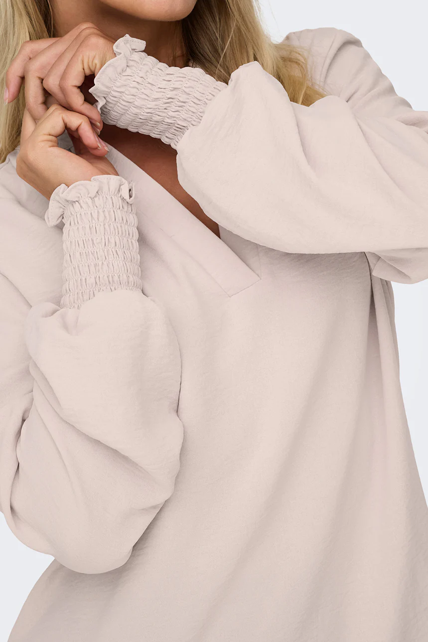 La blouse en crêpe avec col en V - Image 3