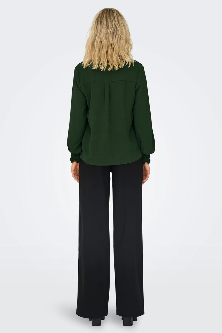 La blouse en crêpe avec col en V - Image 8