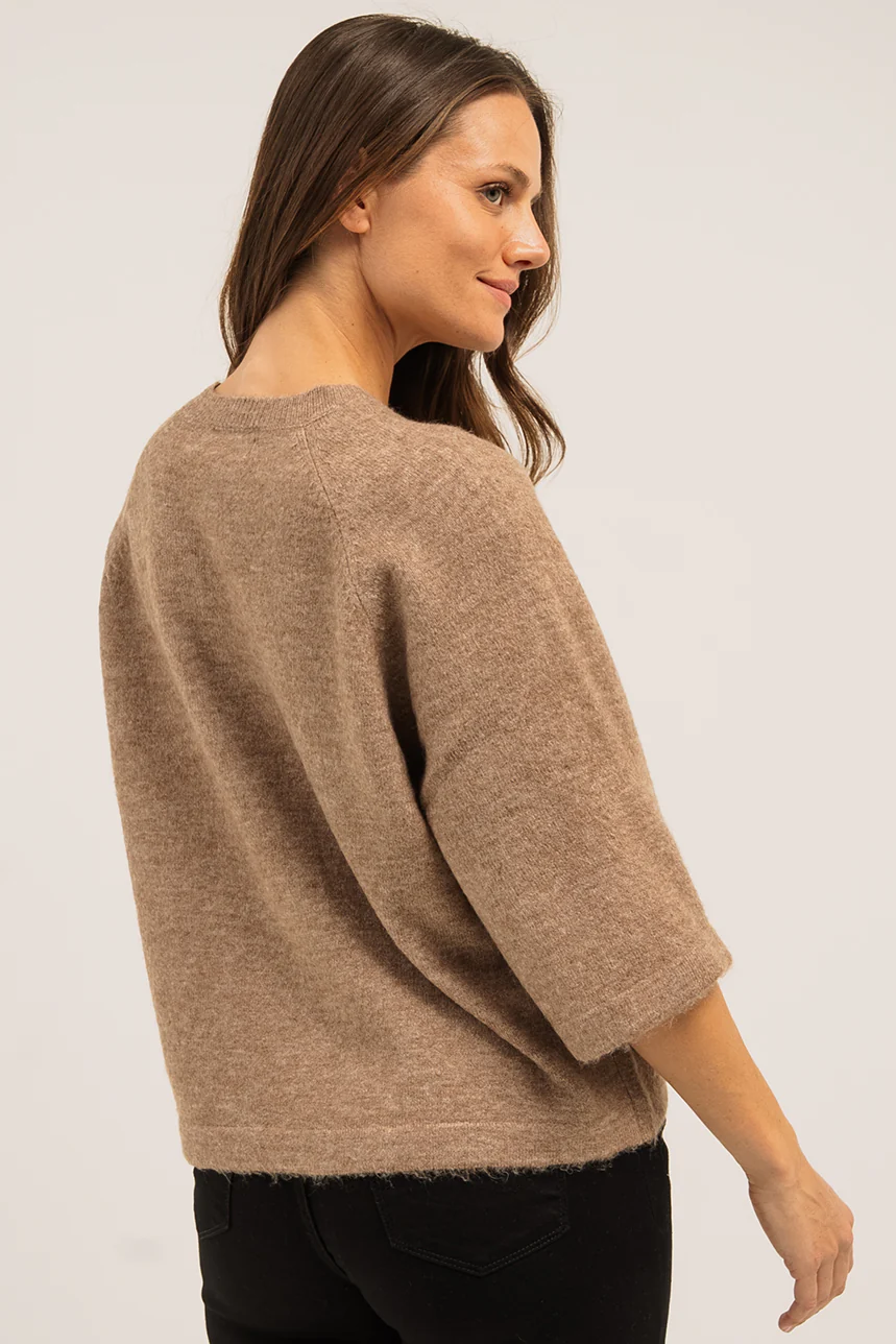 Le chandail en tricot à manches Raglan courtes - Image 3