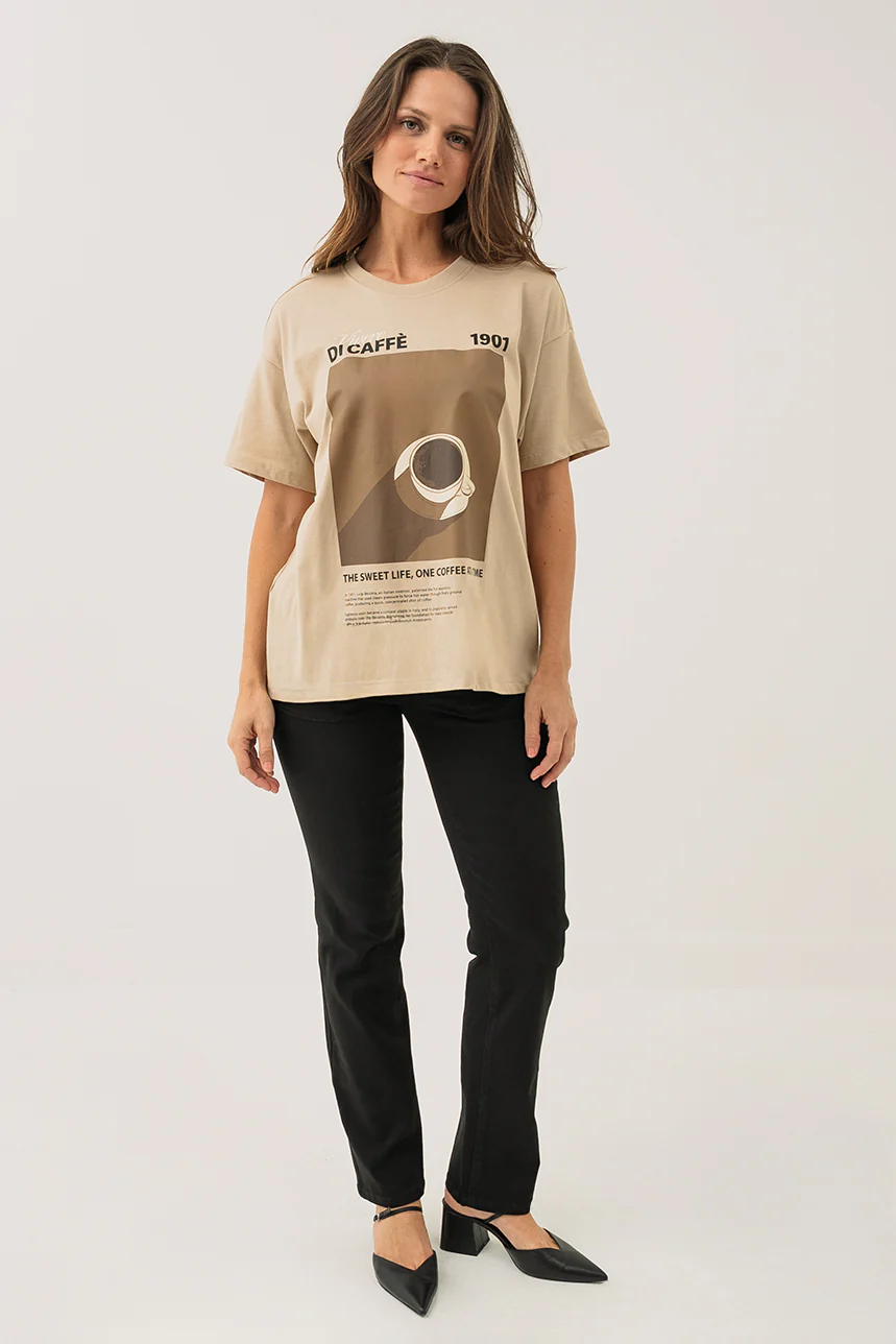 Le t-shirt imprimé thématique café - Image 5