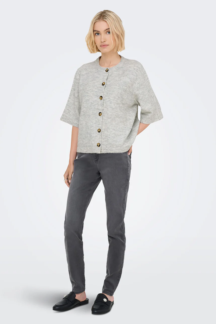 Le cardigan en tricot à manches courtes - Image 4
