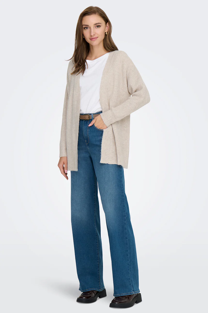 Le cardigan effet mohair beige - Image 5