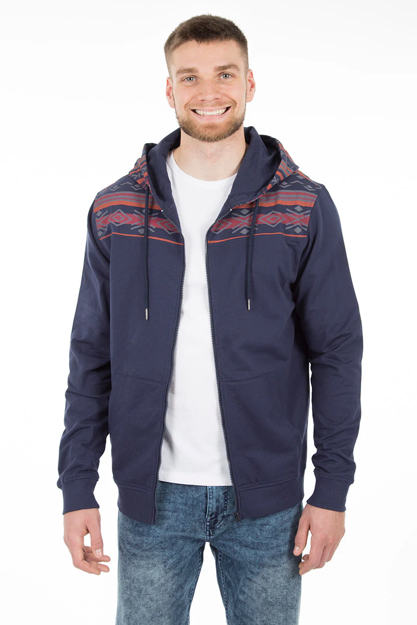 Veste à capuchon imprimé aztèque | 2 couleurs