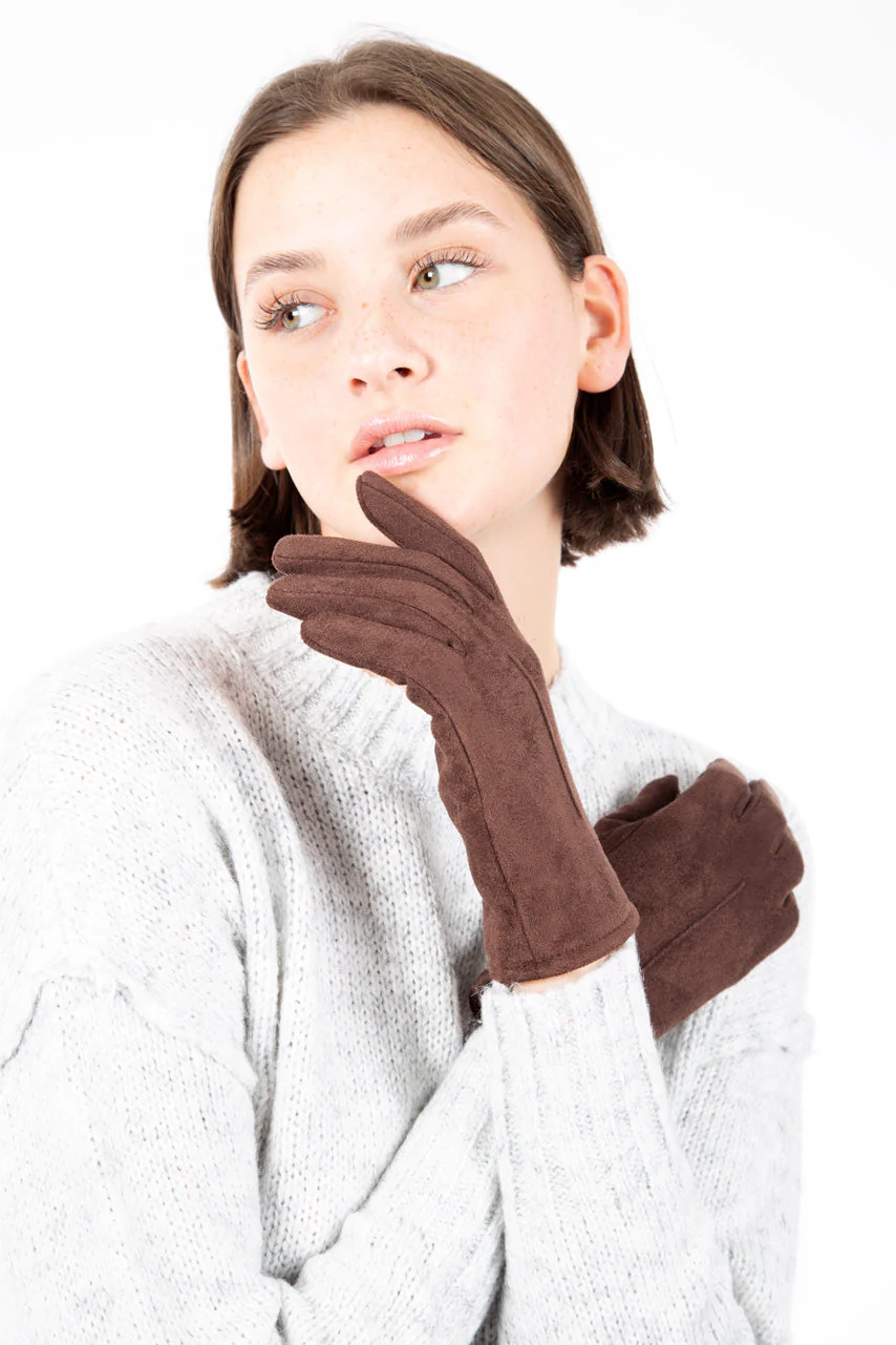 Gants effet suède pour écran tactile - Image 3