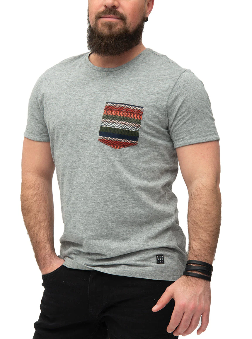T-shirt homme à poche aztèque | Blend - Image 3