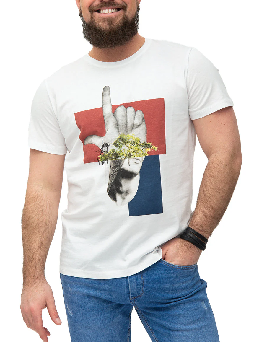 T-shirt coton imprimé graphique | Blend - Image 3