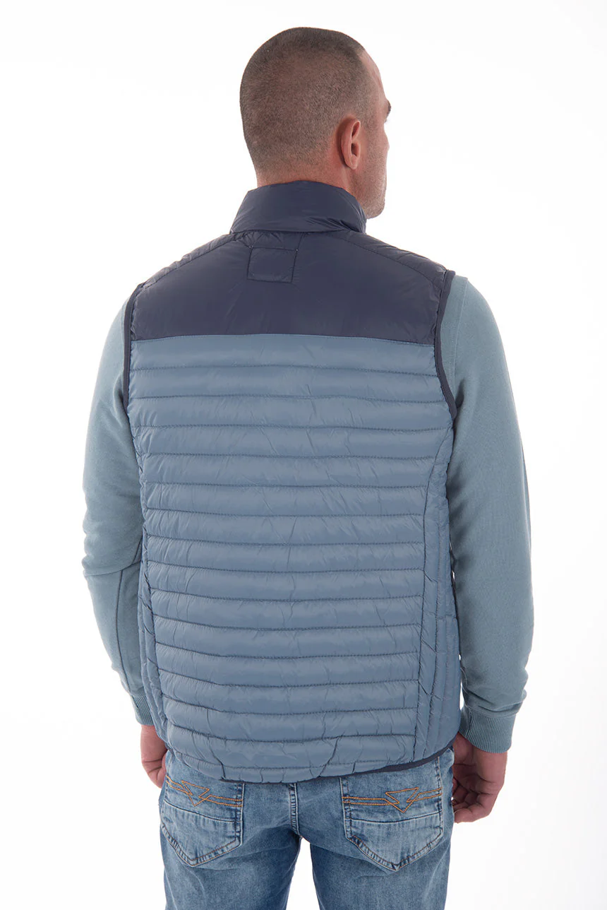 Veste matelassée bicolore sans manches | 2 couleurs - Image 2