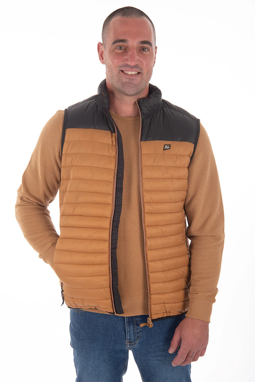 Veste matelassée bicolore sans manches | 2 couleurs - Image 3
