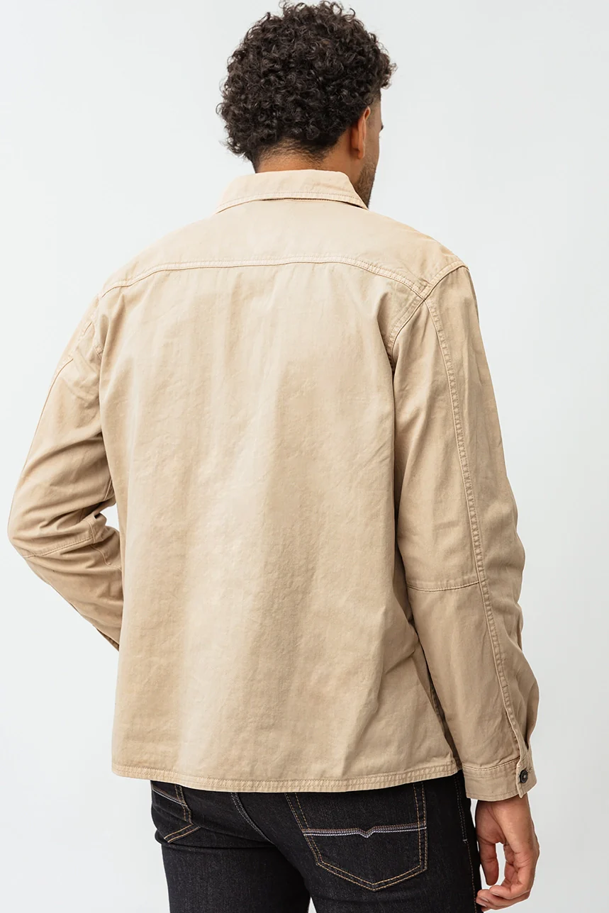 La surchemise en denim beige - Image 4