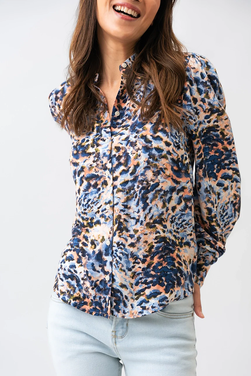 La blouse imprimé de style aquarelle - Image 2
