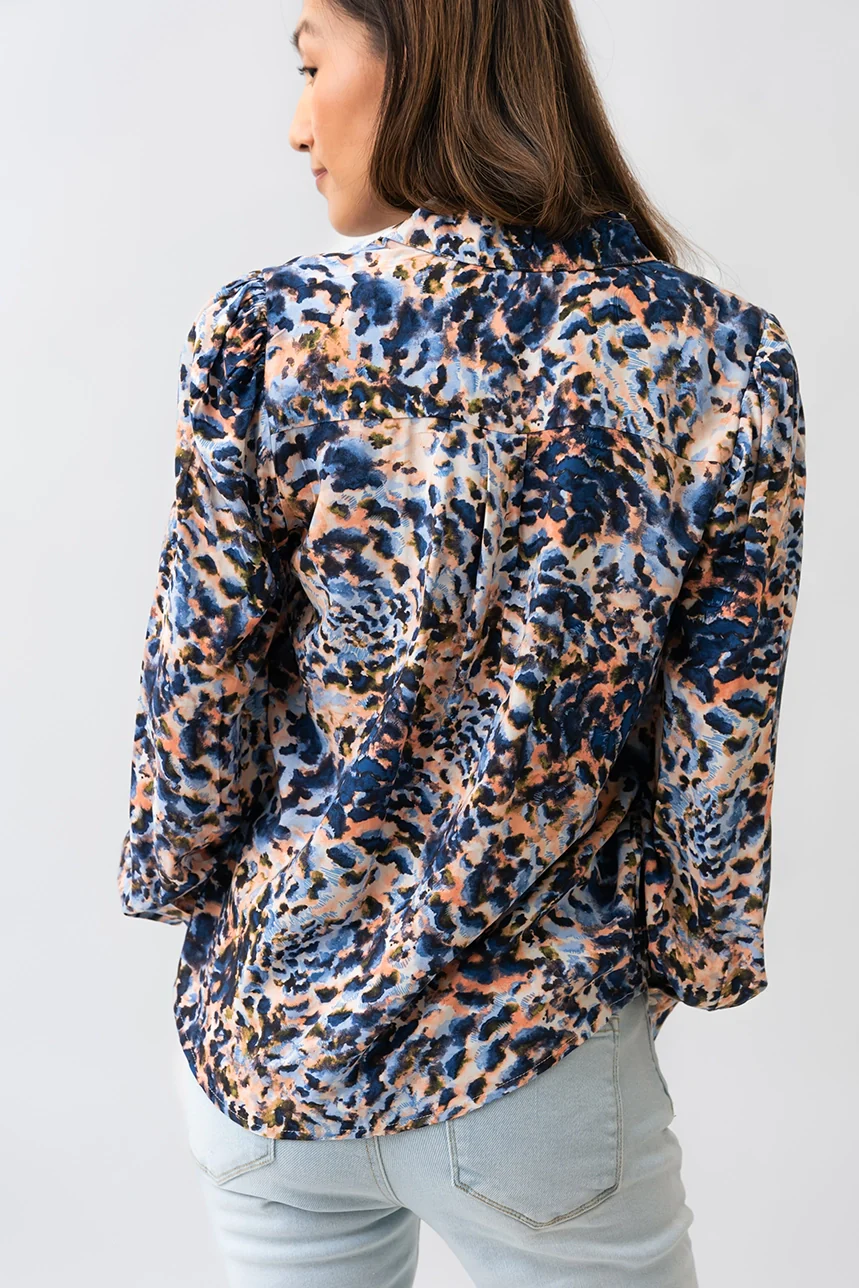 La blouse imprimé de style aquarelle - Image 4