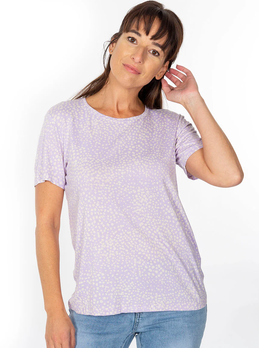 T-shirt en viscose à motifs | 3 couleurs