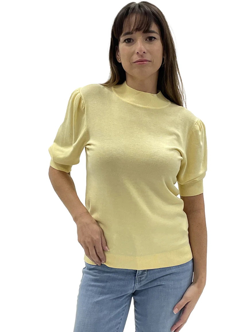 Chandail en tricot manches bouffantes | 4 couleurs - Image 3
