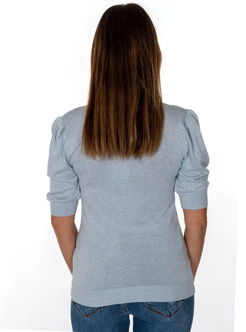 Chandail en tricot manches bouffantes | 4 couleurs - Image 8