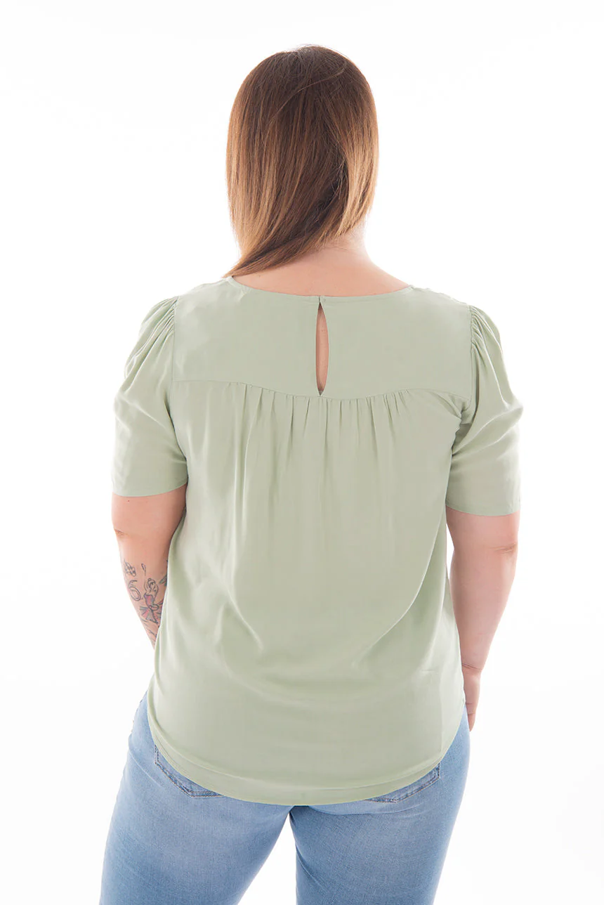 Blouse fluide manches courtes | 3 couleurs - Image 6