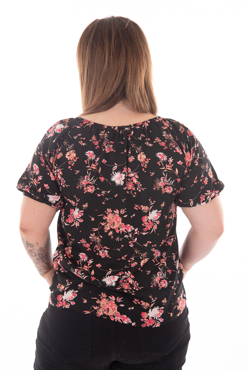 Blouse bohème manches courtes | 4 couleurs - Image 12