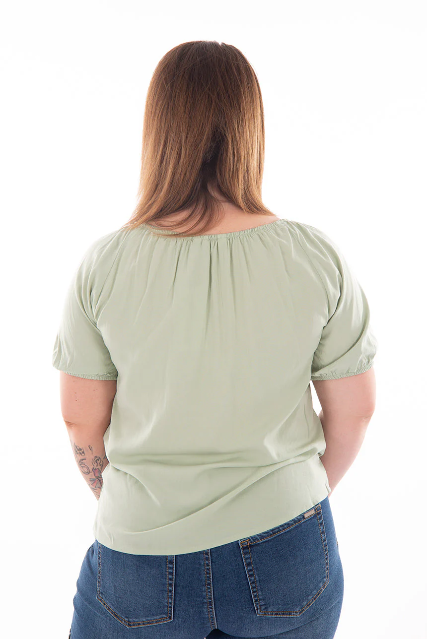 Blouse bohème manches courtes | 4 couleurs - Image 7
