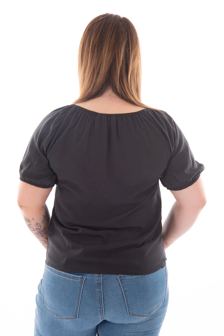 Blouse bohème manches courtes | 4 couleurs - Image 9