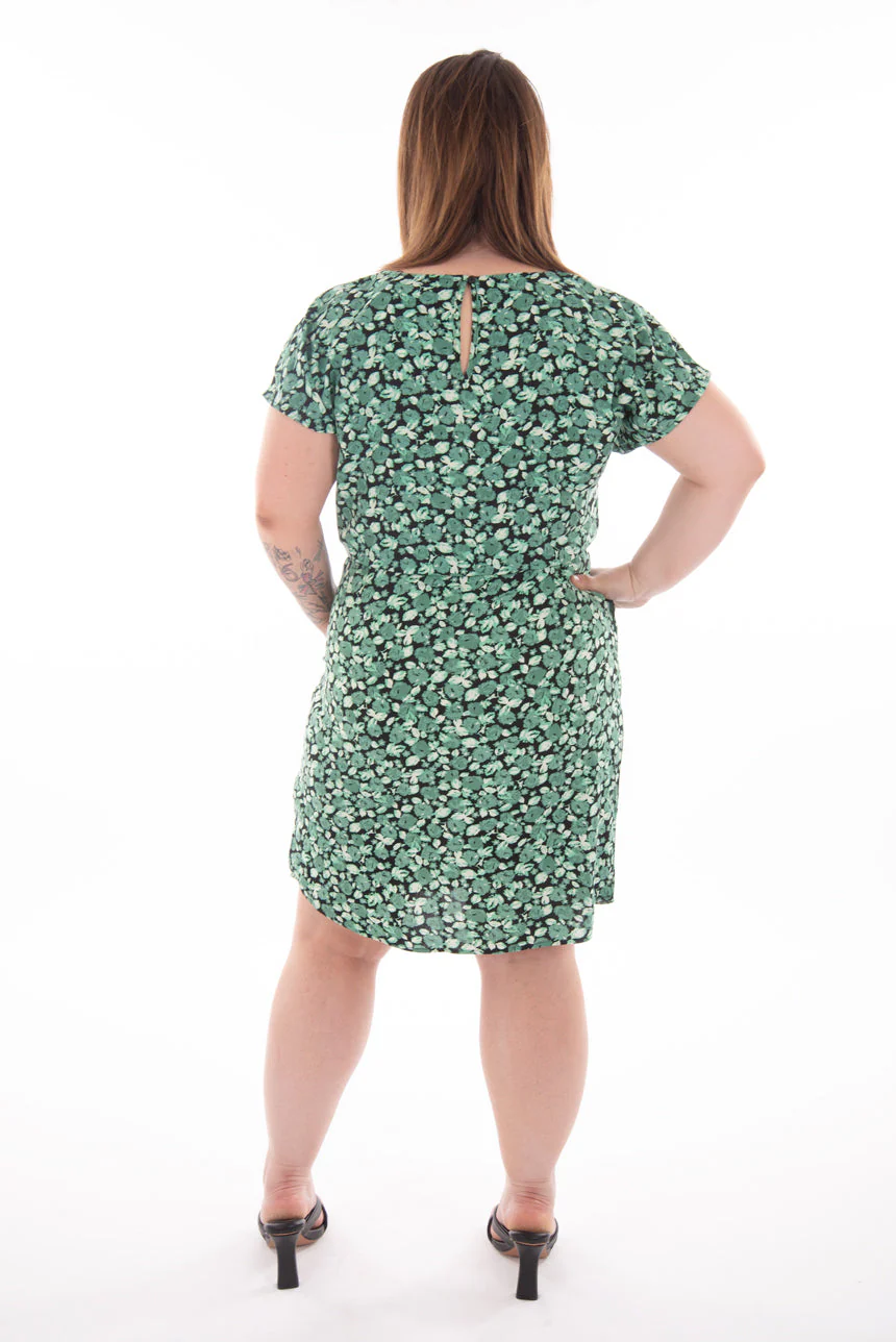 Robe genou imprimé foral | 2 couleurs - Image 3